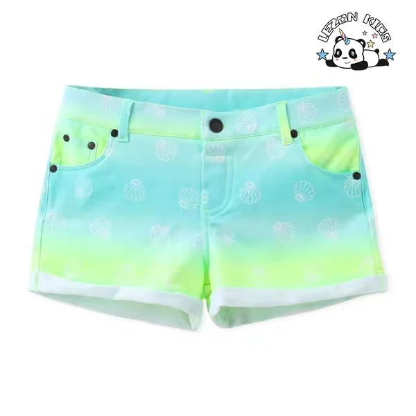 LEZONKIDS - Custom Kids Baby Girls Summer Denim Strap Embroidery  Dress Jumpsuit Short Skirt Clothes